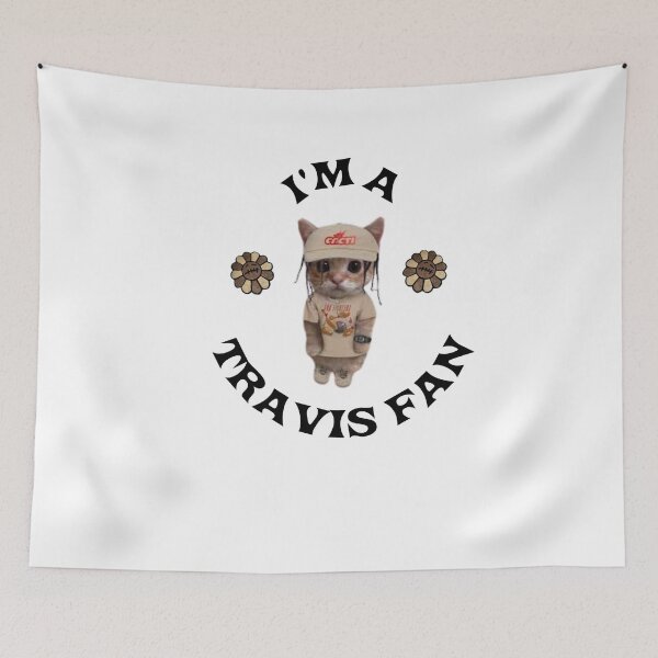 Artikelvorschau, Ich bin eine Travis-Scott-Fan-Katze entworfen und verkauft von BullShitShop23.