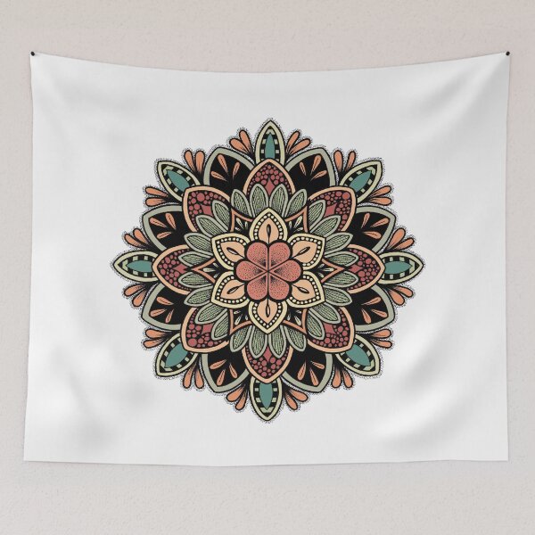 Item preview, Color Flower Mandala designed and sold by René Voortwist Pen and Ink art.
