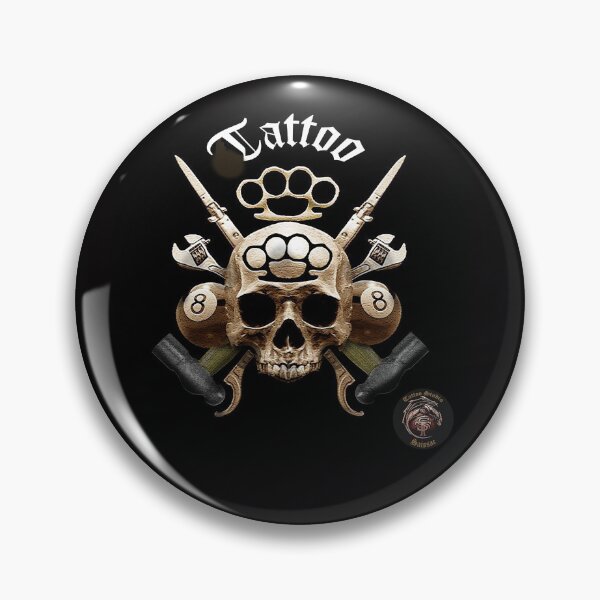 Item preview, Mechanical .rock'n'roll & tattoo addiction . skull. designed and sold by l-art-a-titi.