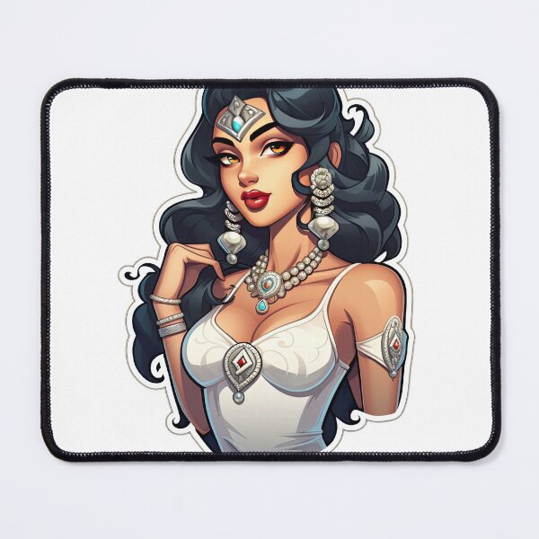 Item preview, Indian Queen Indian Princess Wearing White designed and sold by PrincessJessieJ.