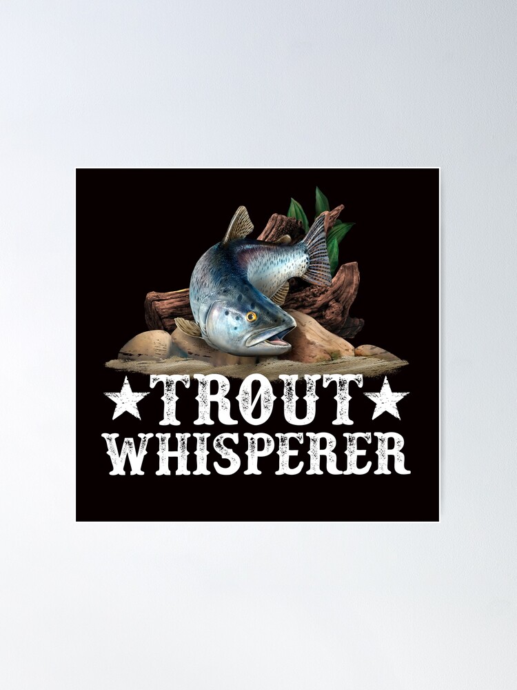 Trout Fish Illustration Fly Fishing Art Poster for Sale by Markus