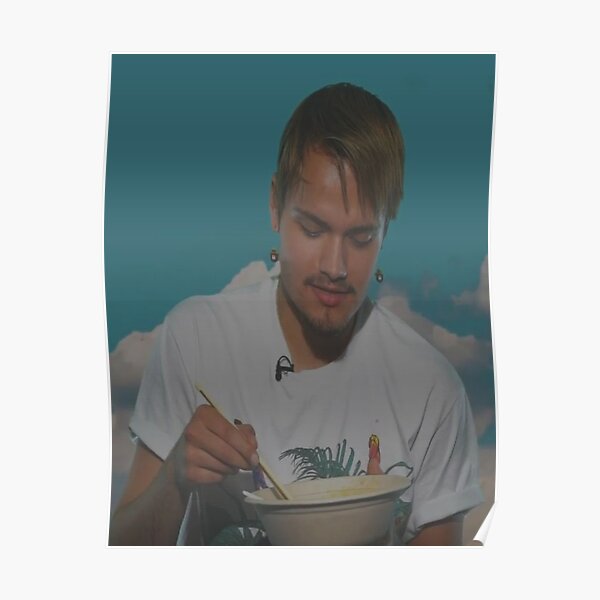 6dogs eating design Poster