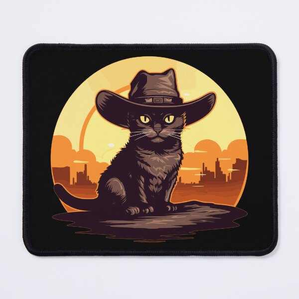 Item preview, Funny Cat Cowboy Cowgirl Meow Howdy Meowdy designed and sold by KsuAnn.