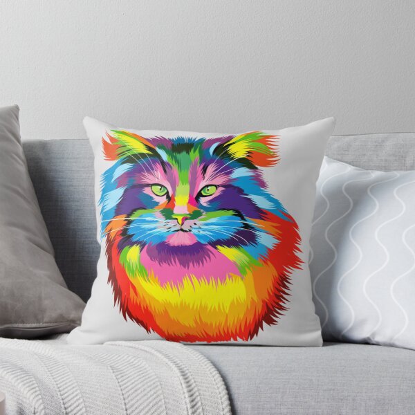 Item preview, Colorful Regal Cat designed and sold by AmmaShani.