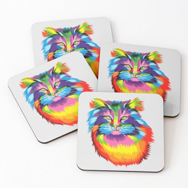Item preview, Colorful Regal Cat designed and sold by AmmaShani.