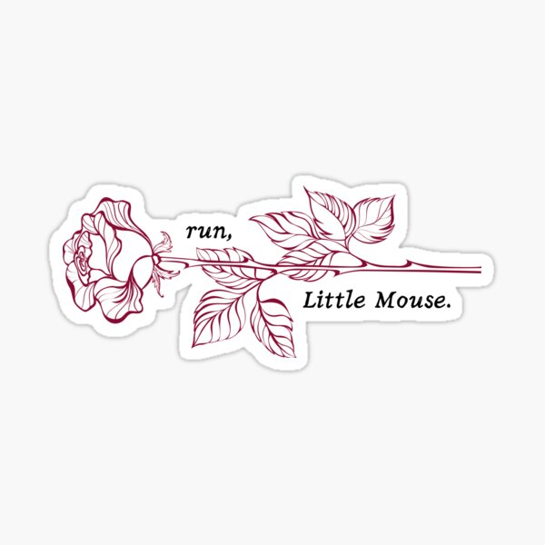 run, little mouse Sticker