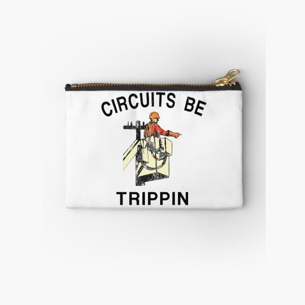 Item preview, Circuits Be Trippin' Lineman Hardhat blue collar Electrician Worker designed and sold by williamsethan.