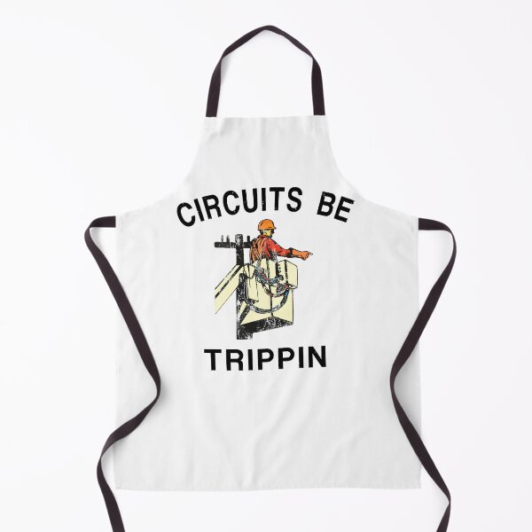 Item preview, Circuits Be Trippin' Lineman Hardhat blue collar Electrician Worker designed and sold by williamsethan.