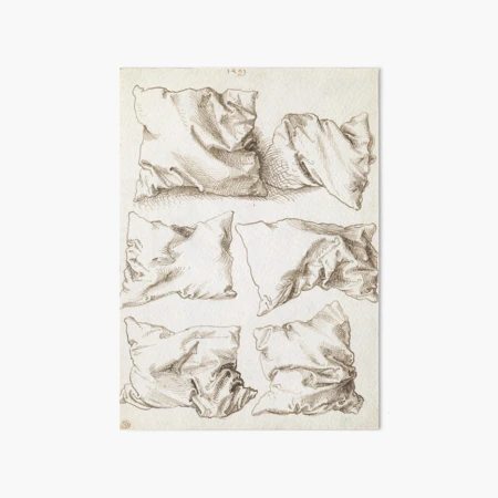 Six Studies of Pillows by Albrecht Durer, 1493 Art Board Print for