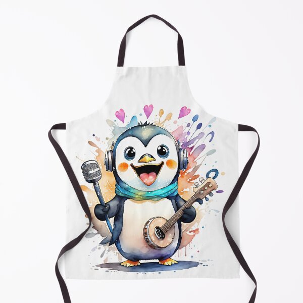 Artikelvorschau, Fröhlicher Mandolinenpinguin entworfen und verkauft von Chrisseee.