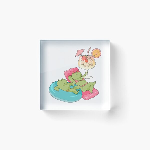Item preview, Frog vacay  designed and sold by peachy-doodle.
