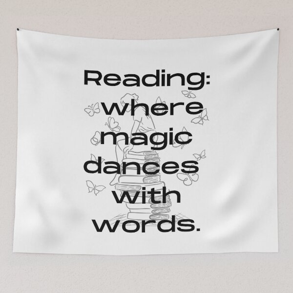 Item preview, Reading - where magic dances with words designed and sold by GracefulGems.