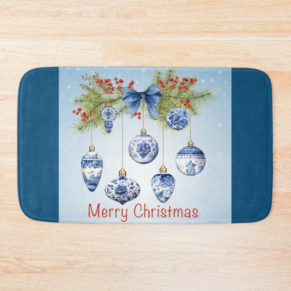 Item preview, Blue Chinoiserie Christmas B designed and sold by Jean Plout.