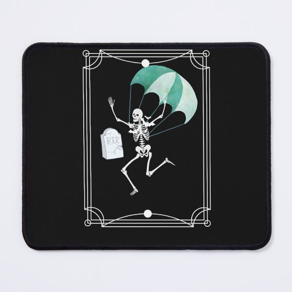 Artikelvorschau, Lustiger Fallschirmspringer-Skelett-Halloween-Totenkopf – lustiges Halloween-Kostüm entworfen und verkauft von unique things.