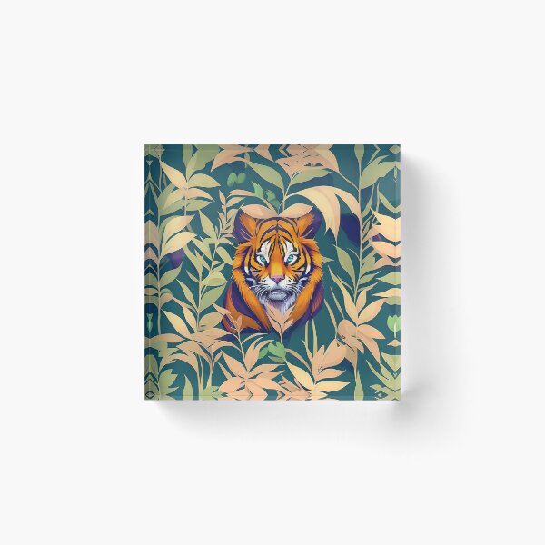 Item preview, Hidden Tiger in Leaves designed and sold by PlanetMarker.