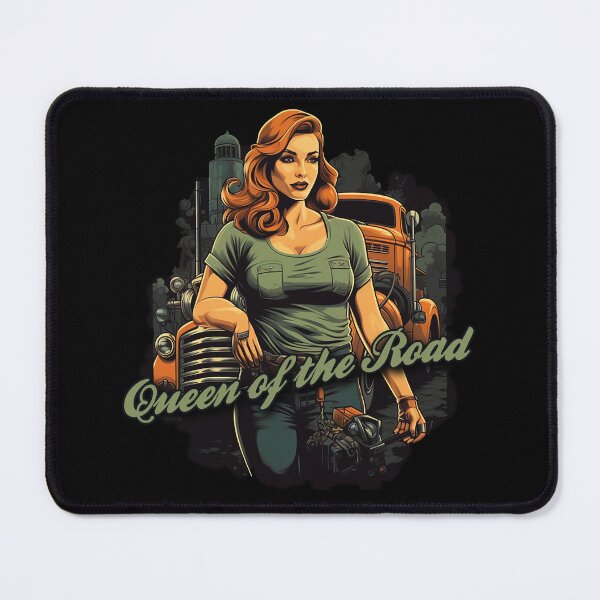 Item preview, Queen of the road - Cute lady trucking designed and sold by JansenGS.
