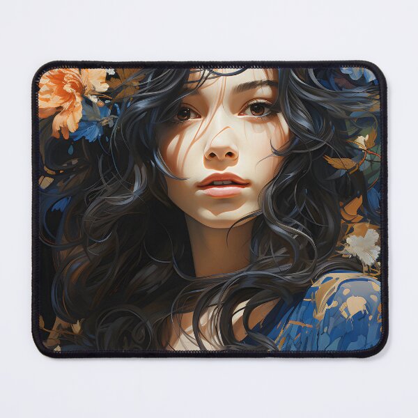 Item preview, Beautiful Hibiscus Girl designed and sold by StickeryPickery.