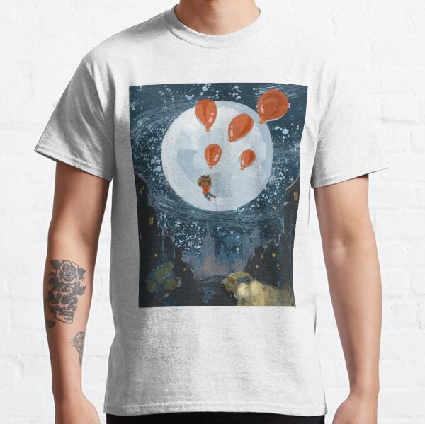 Balloon Lift Off 7, Moon Balloons Classic T-Shirt