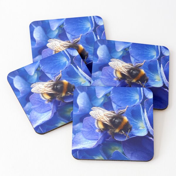Item preview, Bee on Blue Hydrangea designed and sold by MossyWings.