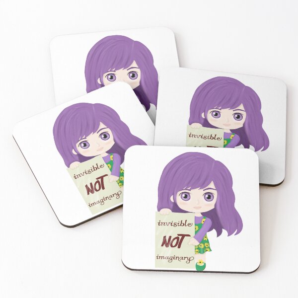 Item preview, Invisible not imaginary (hidden disability pride girl) designed and sold by Becky-Marie.