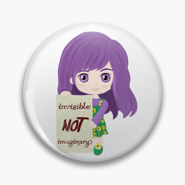 Item preview, Invisible not imaginary (hidden disability pride girl) designed and sold by Becky-Marie.