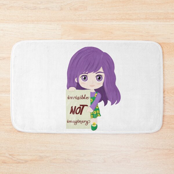 Item preview, Invisible not imaginary (hidden disability pride girl) designed and sold by Becky-Marie.