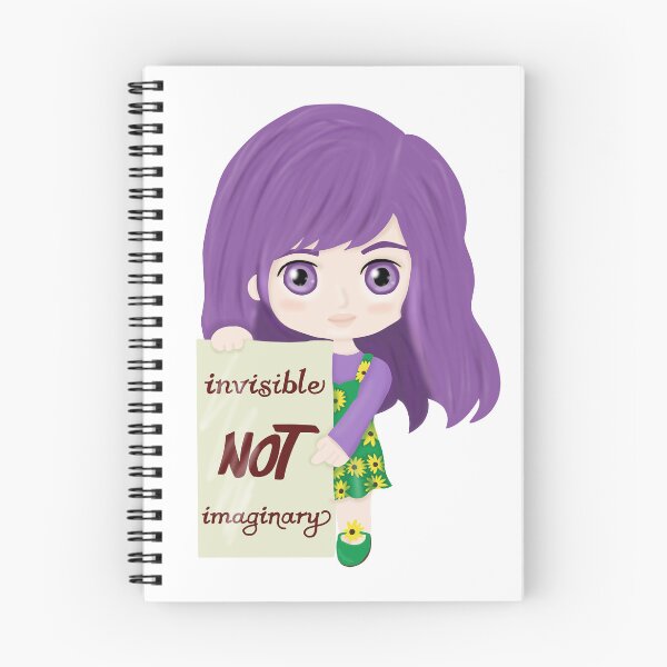 Item preview, Invisible not imaginary (hidden disability pride girl) designed and sold by Becky-Marie.