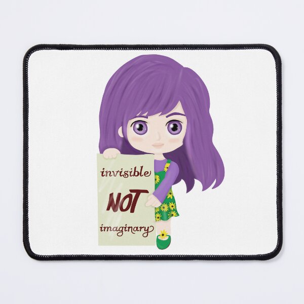 Item preview, Invisible not imaginary (hidden disability pride girl) designed and sold by Becky-Marie.