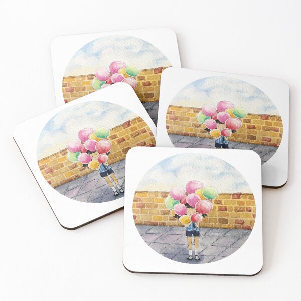 Item preview, A Day with my balloons | Watercolor painting on handmade paper designed and sold by Penpa.