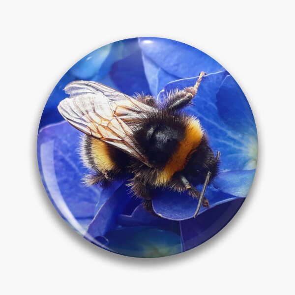 Item preview, Bee on Blue Hydrangea designed and sold by MossyWings.