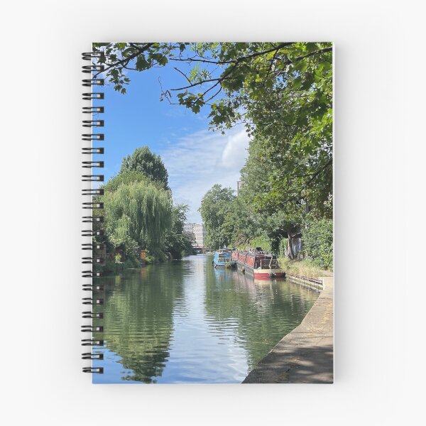 Item preview, Narrow boats on the Hertford Union Canal Victoria Park Tower Hamlets Hackney London designed and sold by NesheYx.