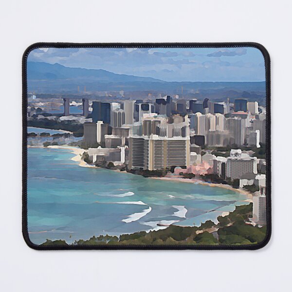 Item preview, Waikiki - O'ahu Poster designed and sold by ryanstravels.