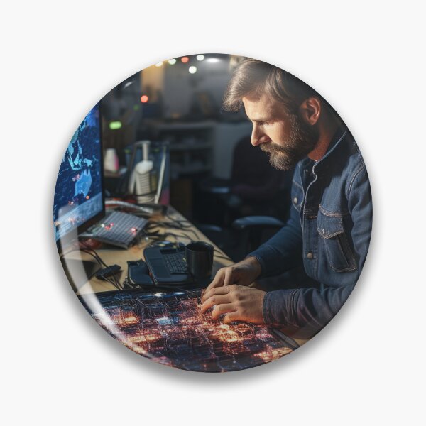 Artikelvorschau, Drone Traffic Analyst - Unmanned Aerial Traffic Analyst entworfen und verkauft von TheBrainArt.