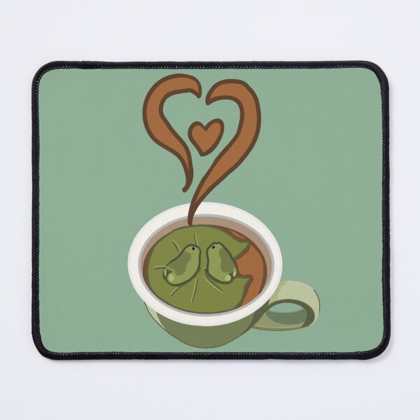 Item preview, A Whole Latte Love (Green Background) designed and sold by octopuscafe.