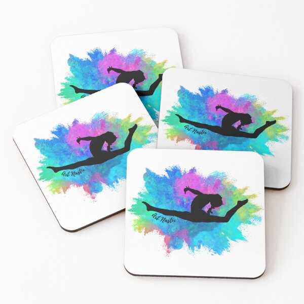 Item preview, Dancer /Gymnast Silhouette art Leap designed and sold by ArtNastix.