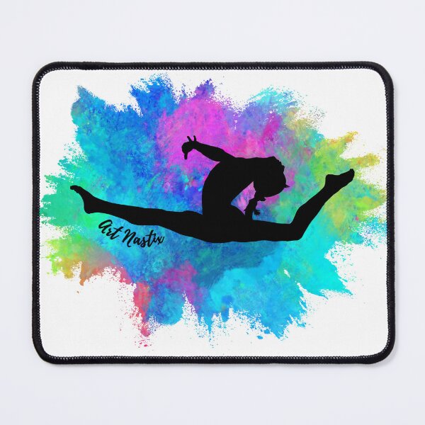 Item preview, Dancer /Gymnast Silhouette art Leap designed and sold by ArtNastix.