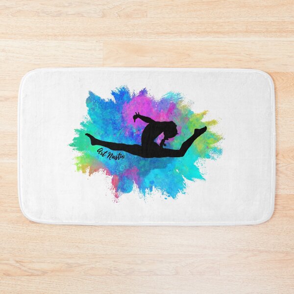 Item preview, Dancer /Gymnast Silhouette art Leap designed and sold by ArtNastix.