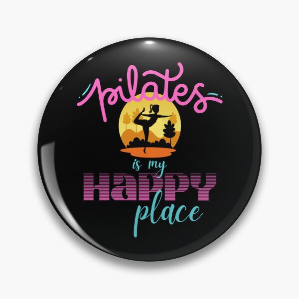 Item preview, Pilates is My Happy Place Mind Soul Body Fitness Wellness designed and sold by BunBuntheDog-.