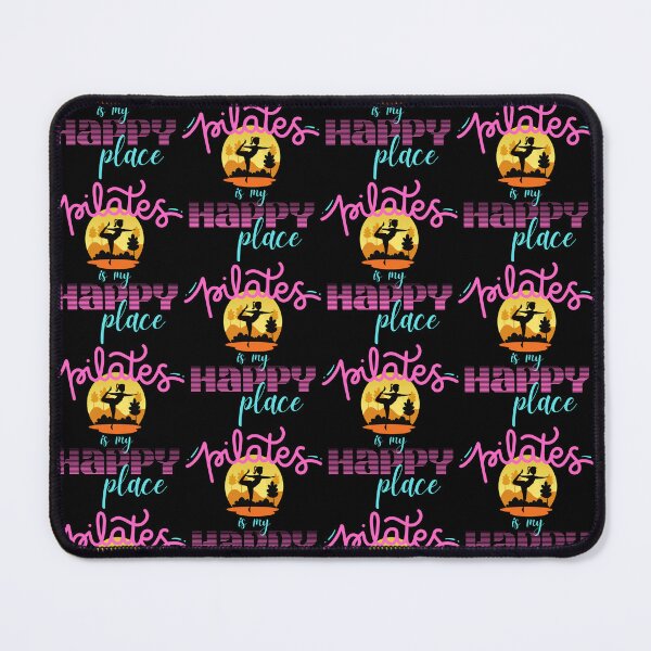 Item preview, Pilates is My Happy Place Mind Soul Body Fitness Wellness designed and sold by BunBuntheDog-.