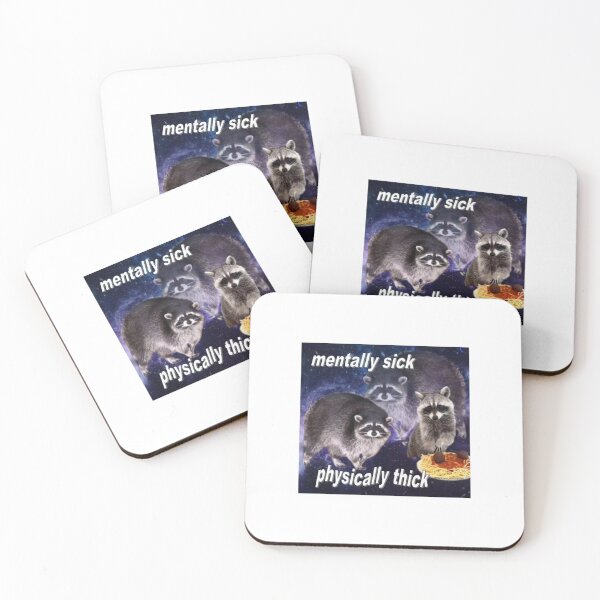 Item preview, Funny raccoon meme designed and sold by MeanBlackCat.