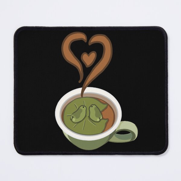 Item preview, A Whole Latte Love (Black Background) designed and sold by octopuscafe.