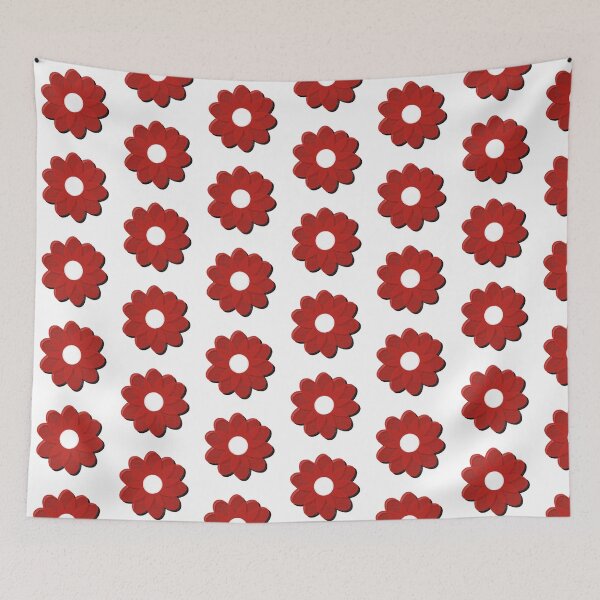 Item preview, Red and White Flower designed and sold by marching-bands.