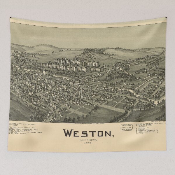 Artikelvorschau, Weston, West Virginia (1900) entworfen und verkauft von allhistory.