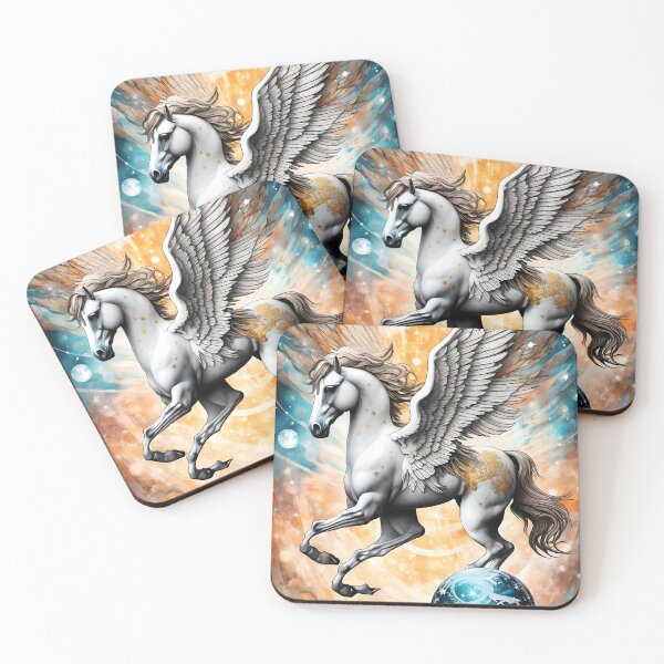 Item preview, Pegasus Flying on Solar System  designed and sold by TebyArt.
