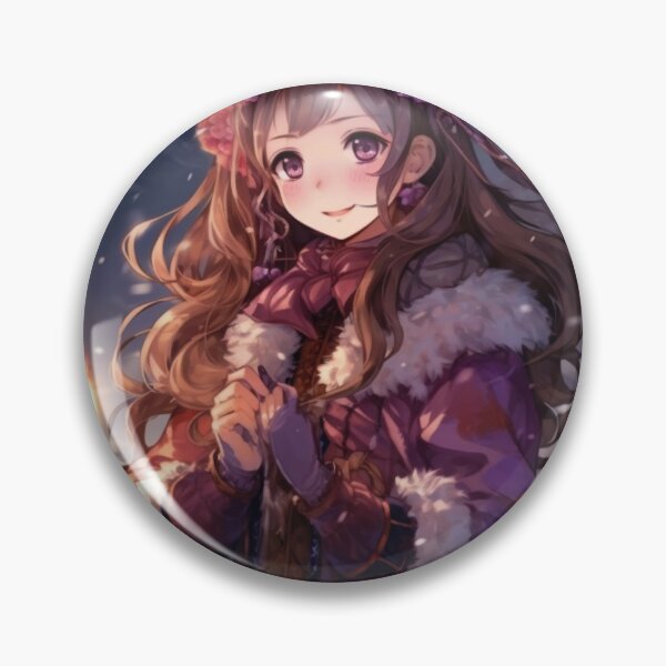 Item preview, Purple Anime Girl designed and sold by Dawn van Doorn.