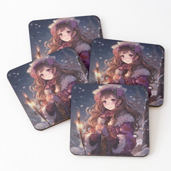 Item preview, Purple Anime Girl designed and sold by Dawn van Doorn.