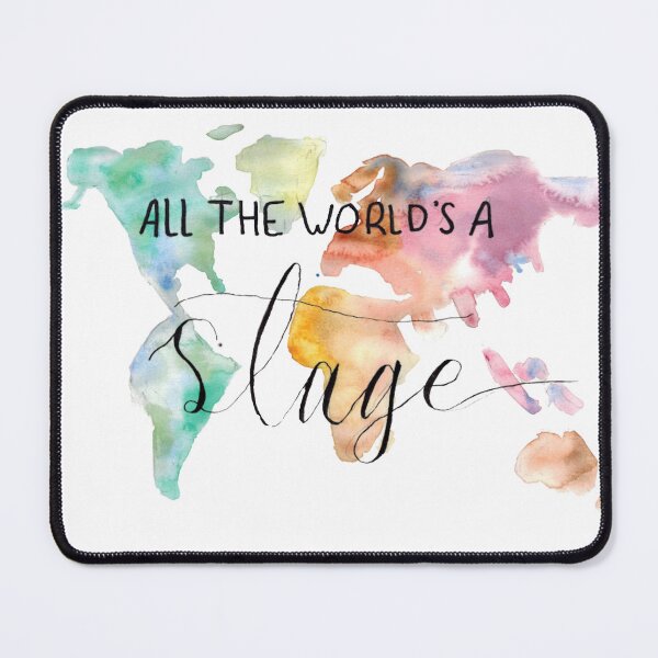 Item preview, All the World's a Stage Watercolor designed and sold by Shakespeare  etc..
