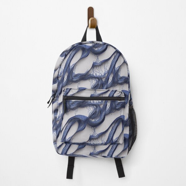Item preview, Dark Blue and White intricate fabric pattern designed and sold by Theo-B.