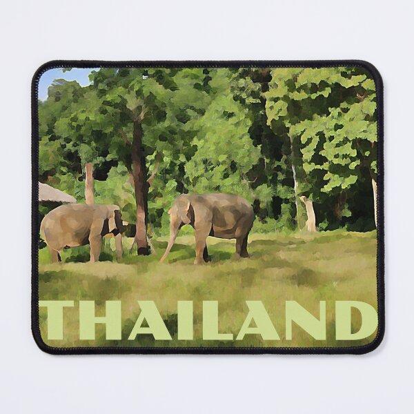 Item preview, Elephants - Thailand Poster designed and sold by ryanstravels.