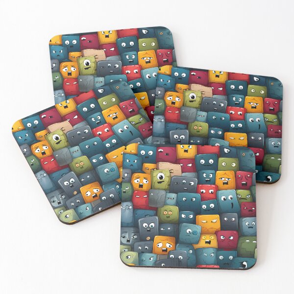 Item preview, Grumpy Emojis Pattern designed and sold by TheMerch-er.